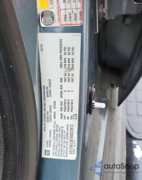 2006 Hummer H3 from USA, damaged, VIN 5GTDN136768323912